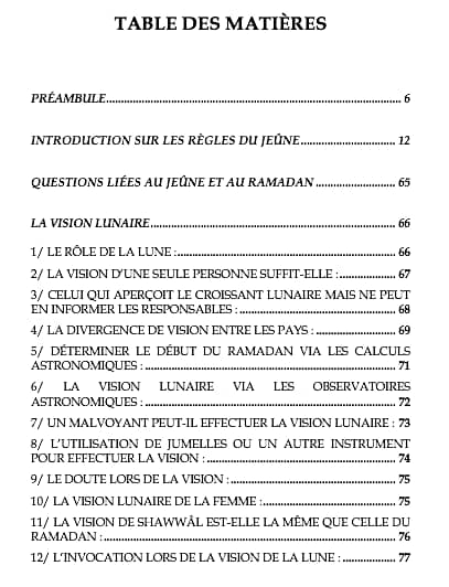 Les piliers de l'islam : Questions liées au jeûne et au ramadan