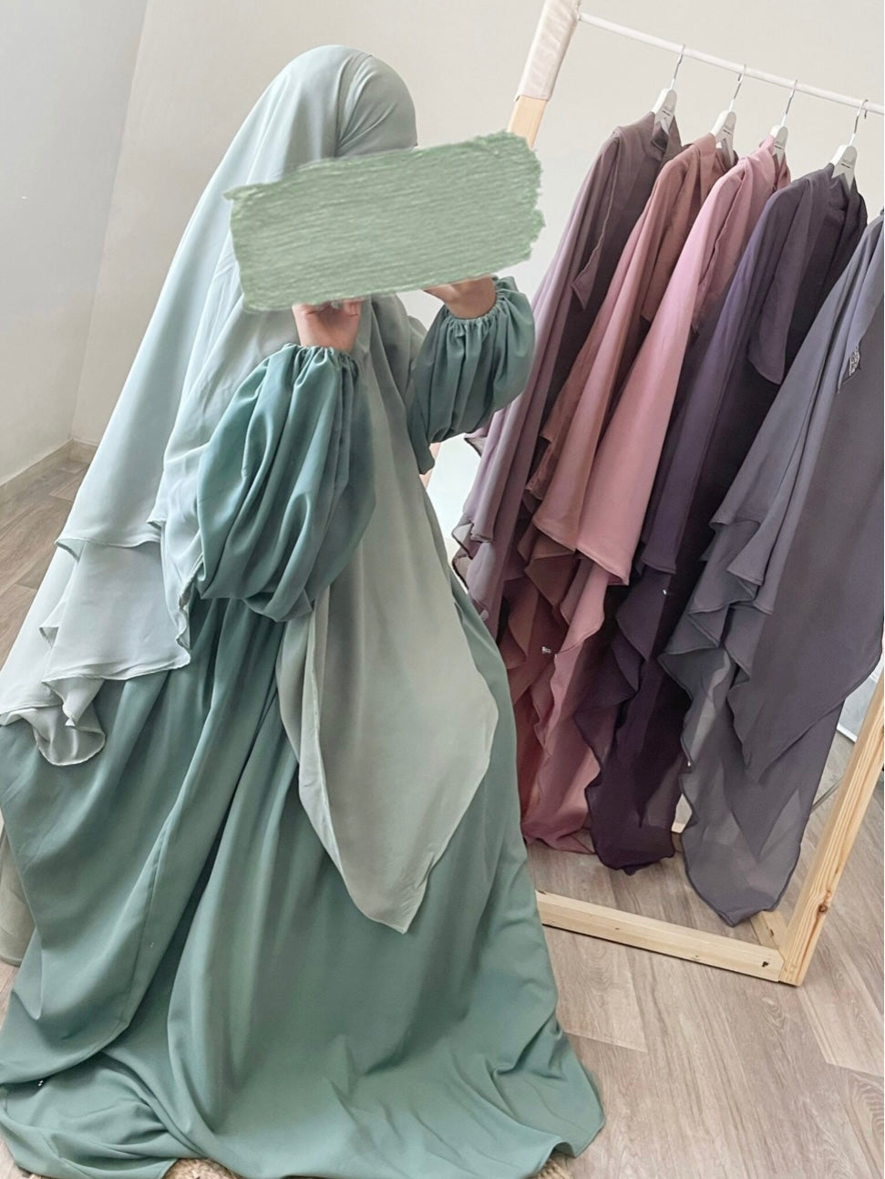 KHIMAR FLOWY 3 voiles Mousseline - DAR AL IMAN