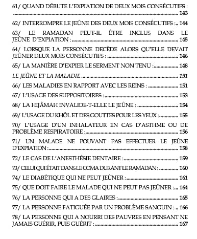 Les piliers de l'islam : Questions liées au jeûne et au ramadan