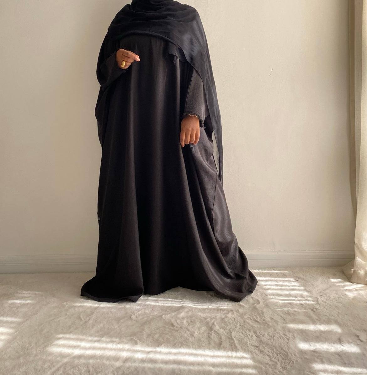 ABAYA NOMADE - Taupe rosé - FARAASHA COLLECTION