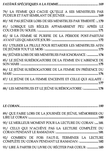 Les piliers de l'islam : Questions liées au jeûne et au ramadan
