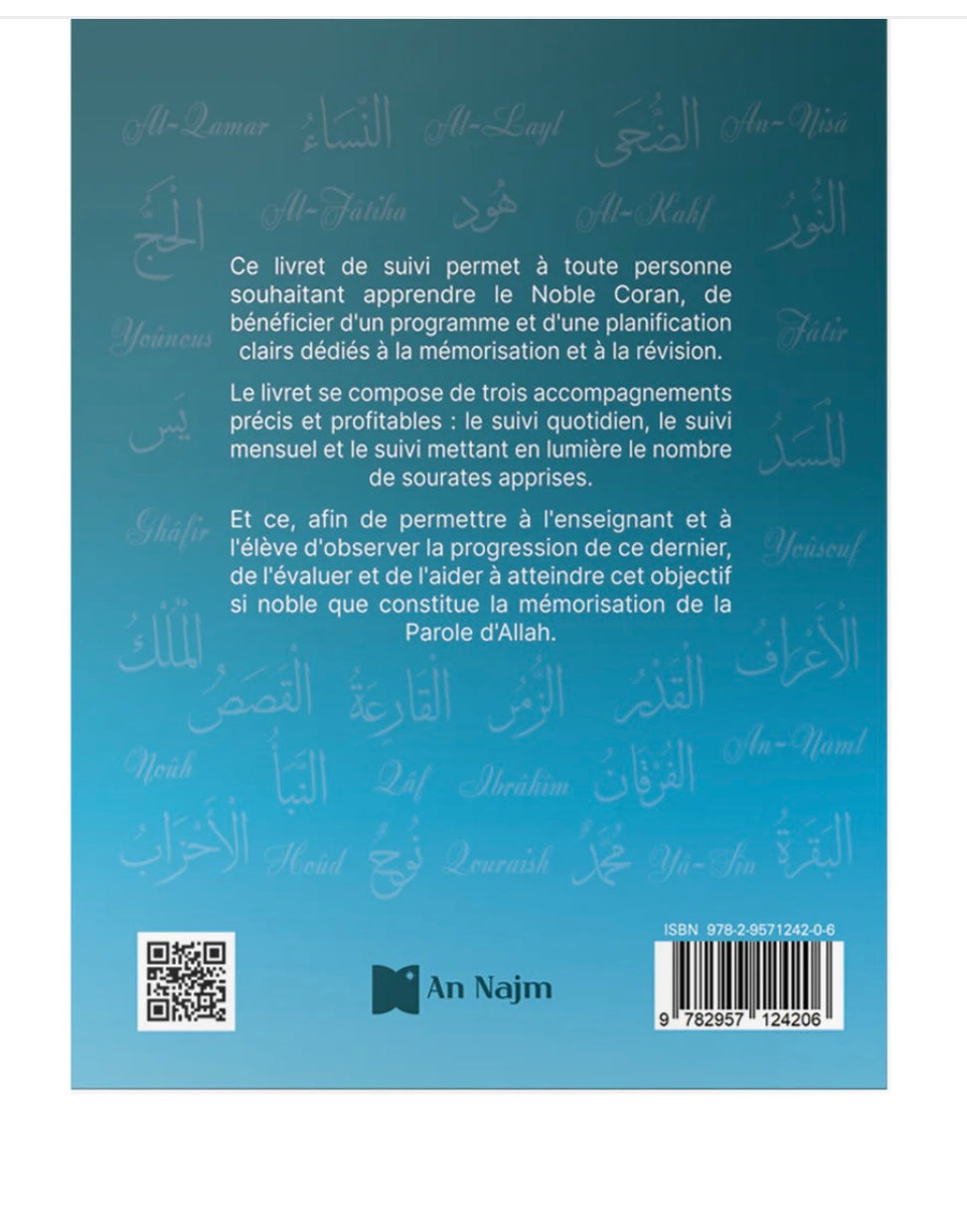 Livret de Suivi pour l’Apprentissage du Coran
