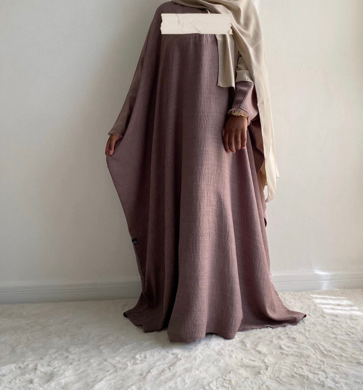 ABAYA NOMADE - Taupe rosé - FARAASHA COLLECTION