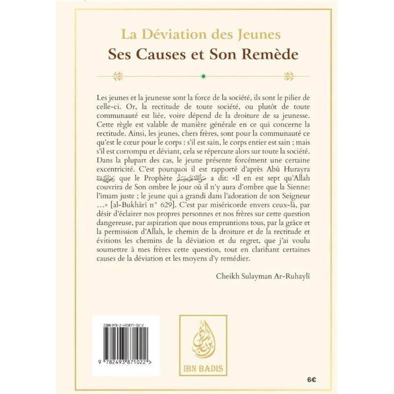 La déviation des jeunes : ses causes et son remède - Cheikh Sûlaymân Ar-Rûhayli - Ibn Badis