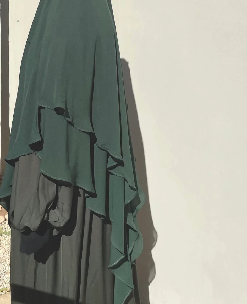 KHIMAR FLOWY 3 voiles Mousseline - DAR AL IMAN