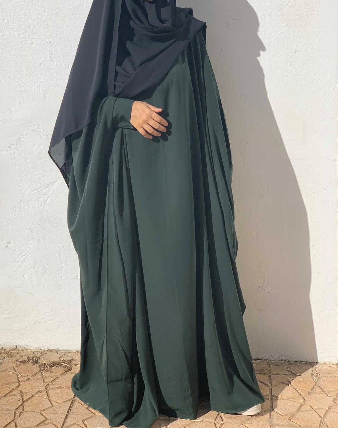 Abaya saoudienne OUMMI ABI MOI (whool peach)