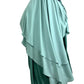 Abaya saoudienne OUMMI ABI MOI (whool peach)