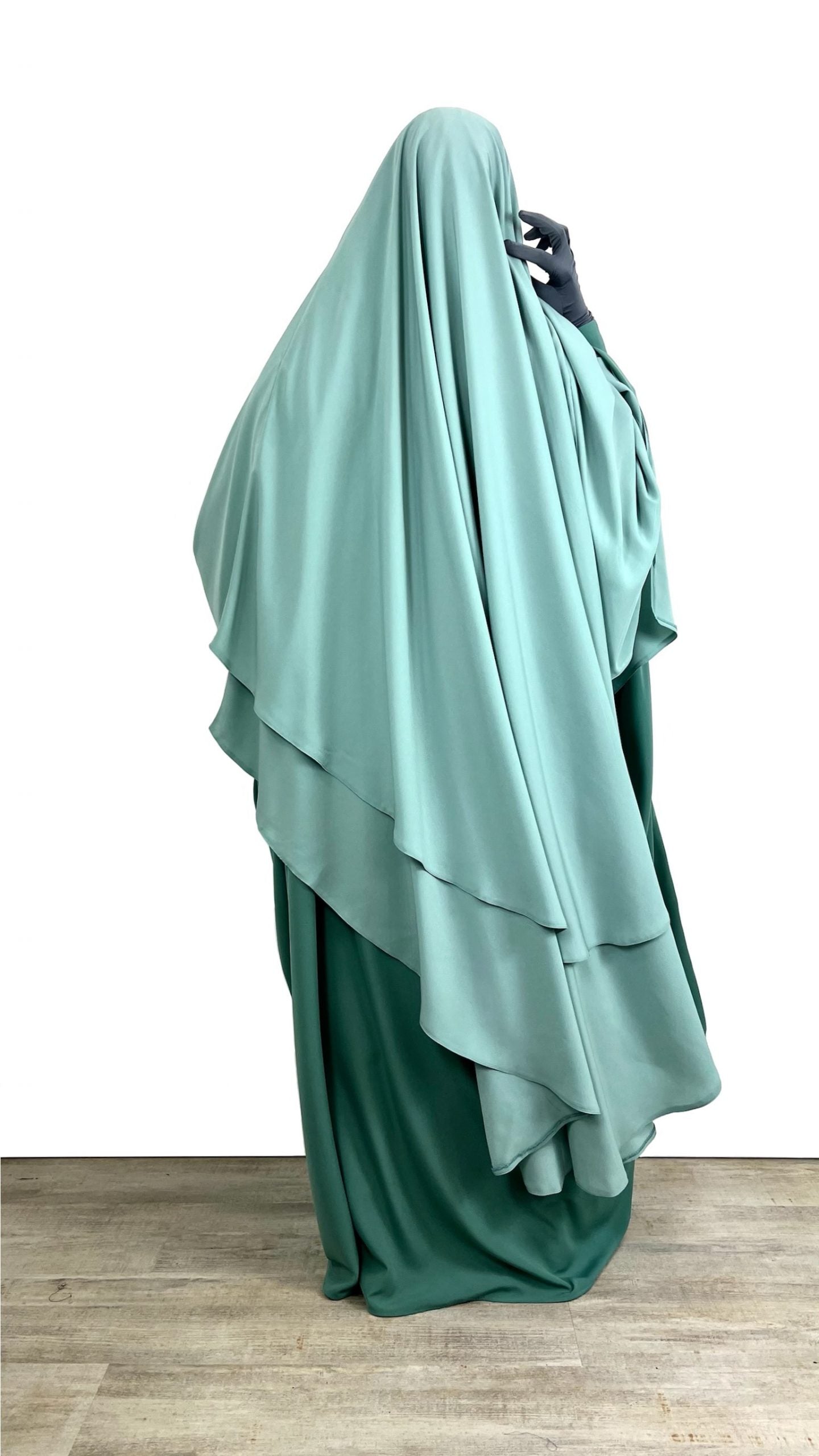 Abaya saoudienne OUMMI ABI MOI (whool peach)