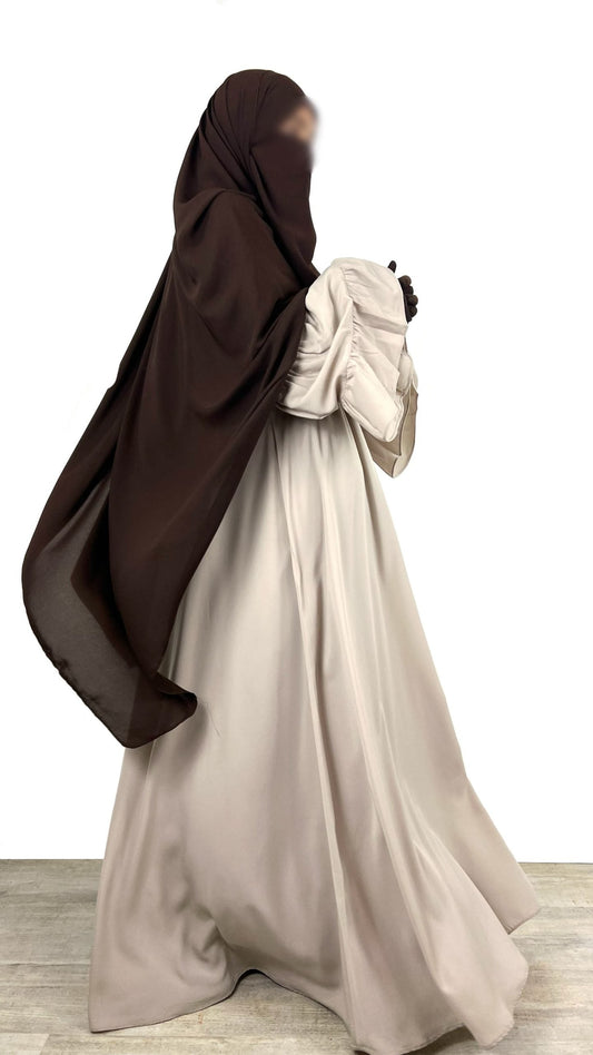 Abaya Manches Évasées Caly (Whool Peach)