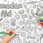 Mon Grand Poster "Ramadan & Aid" à colorier - DEENILEARN