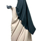 Abaya saoudienne OUMMI ABI MOI (whool peach)