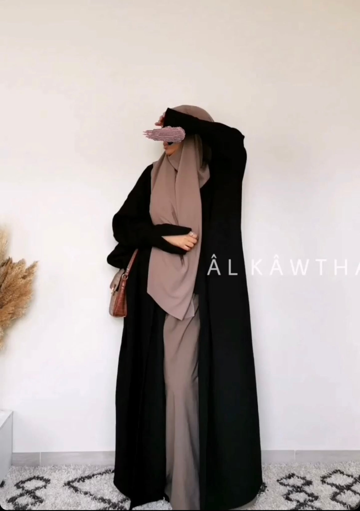 Manteau Atsûko Noir - Al Kawthar Collection