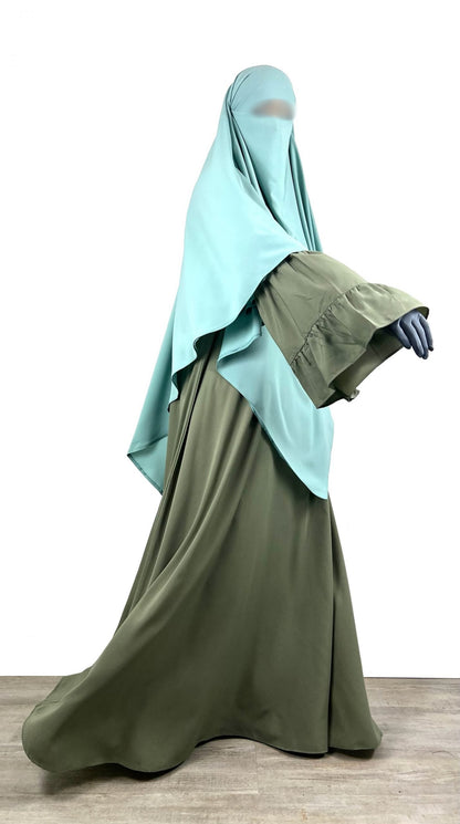 Abaya Manches Évasées Caly (Whool Peach)