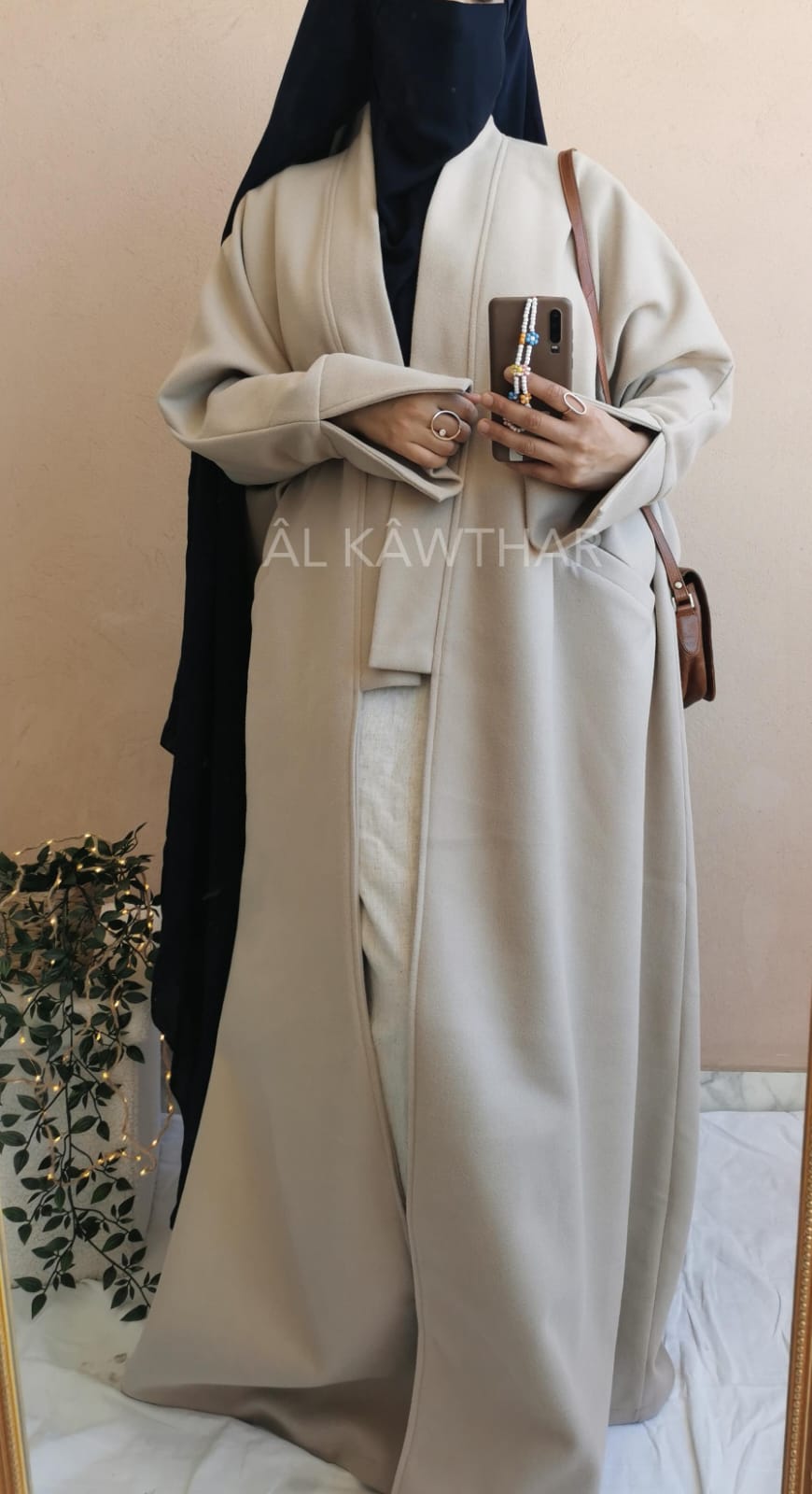 Manteau Atsûko Beige  - Al Kawthar Collection