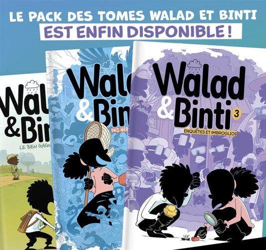 PACK 3 "WALAD ET BINTI" LES BD AU FORMAT XXL