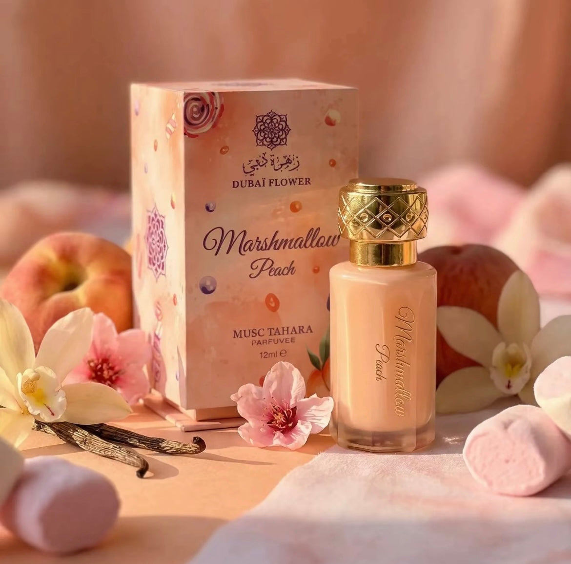 Musc Marshmallow Peach - 12 ml – Dubai flower