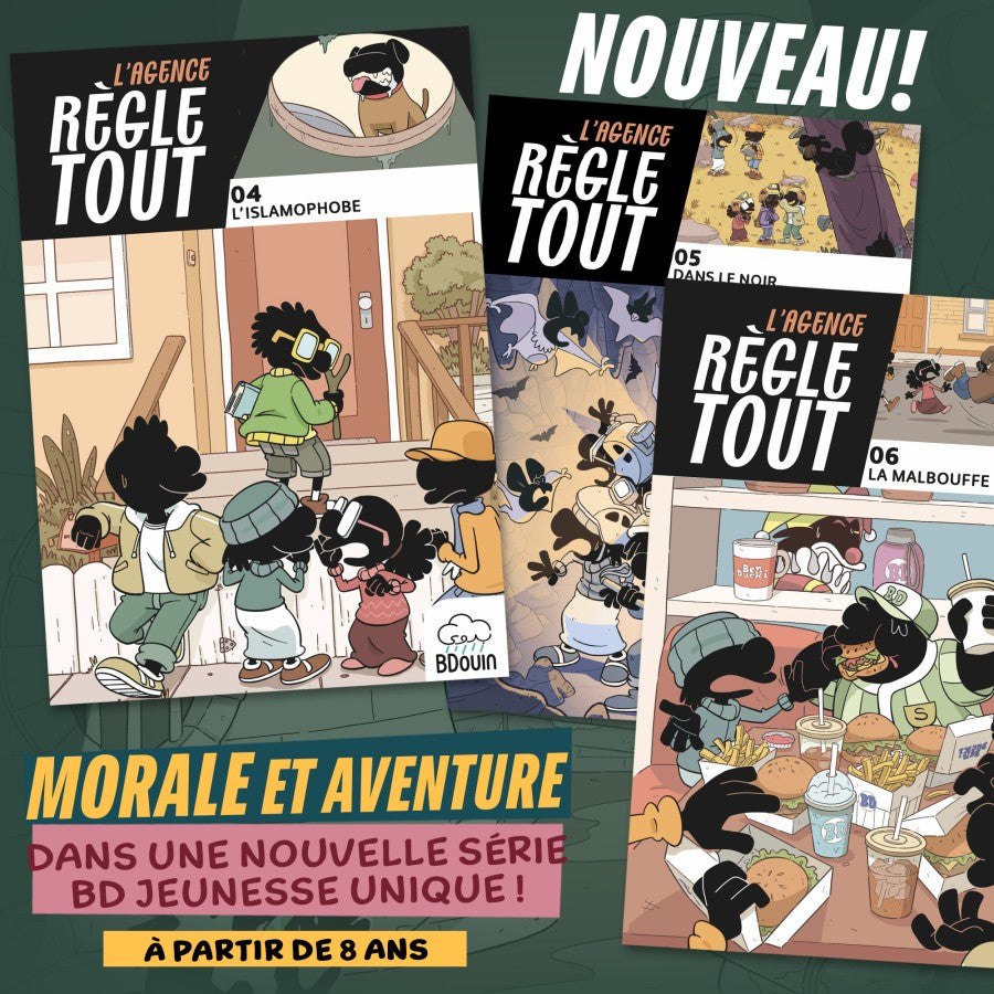 Pack nouveauté Bdouin « Agence règle tout » ( Tome 1 à 6 ) COLLECTION 6 LIVRES JEUNESSE