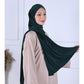 Hijab Jersey Premium Luxe - Vert intense