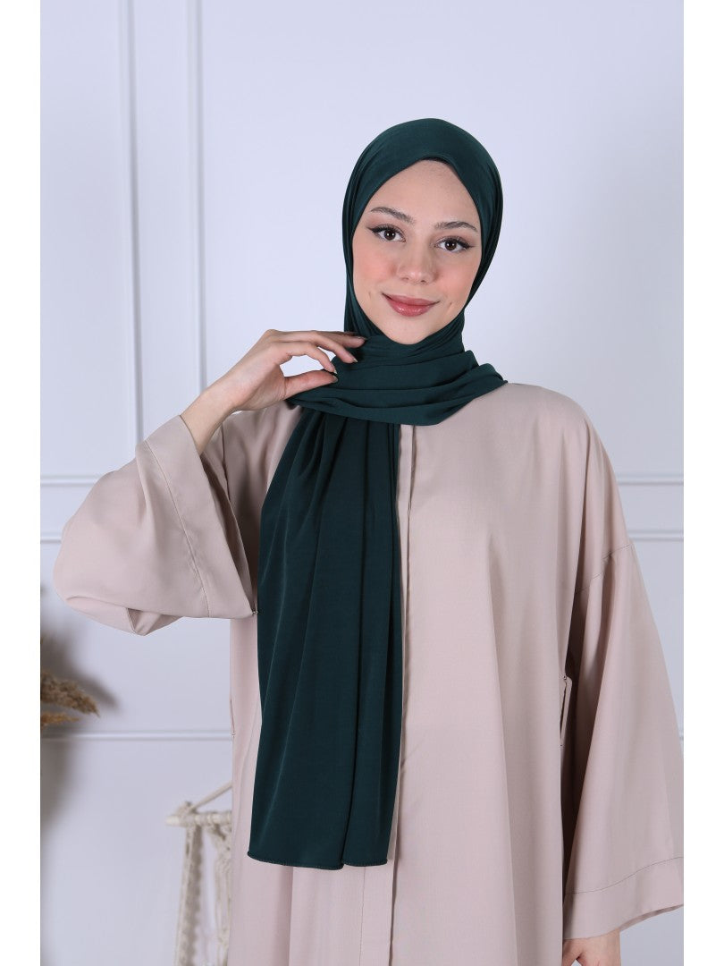 Hijab Jersey Premium Luxe - Vert intense