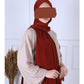 Hijab Jersey Premium Luxe - Brique