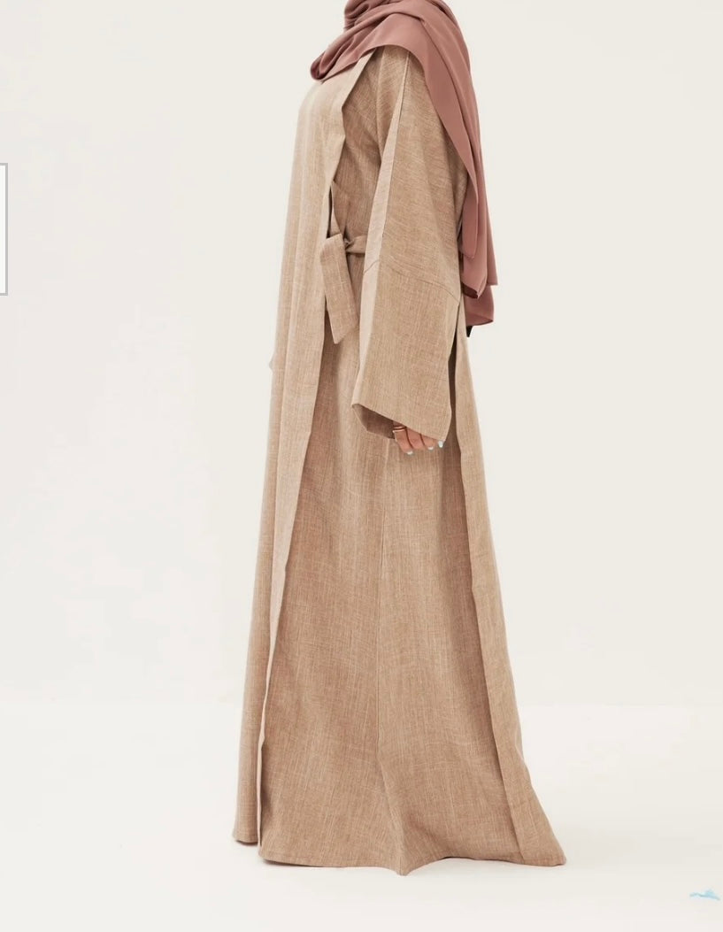 Abaya Yaomi Marron clair - Analya Collection