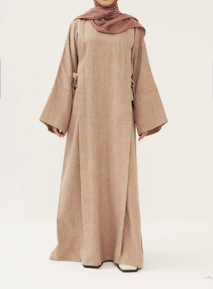 Abaya Yaomi Marron clair - Analya Collection