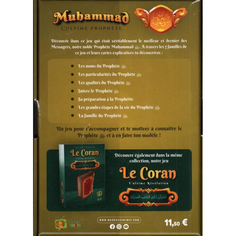 Jeu Des 7 Familles Muhammad L'ultime Prophète - Jeu Éducatif Islamique De Madrass'Animée (Dès 8 Ans)