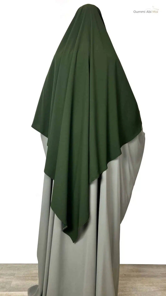 Maxi Khimar Whool Peach - Kaki - OUMMI ABI MOI