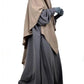 Maxi Khimar Whool Peach - Taupe Nude - OUMMI ABI MOI