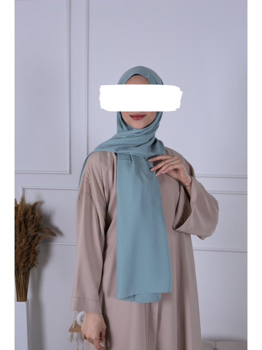 Hijab Soie de Medine - Vert D’eau