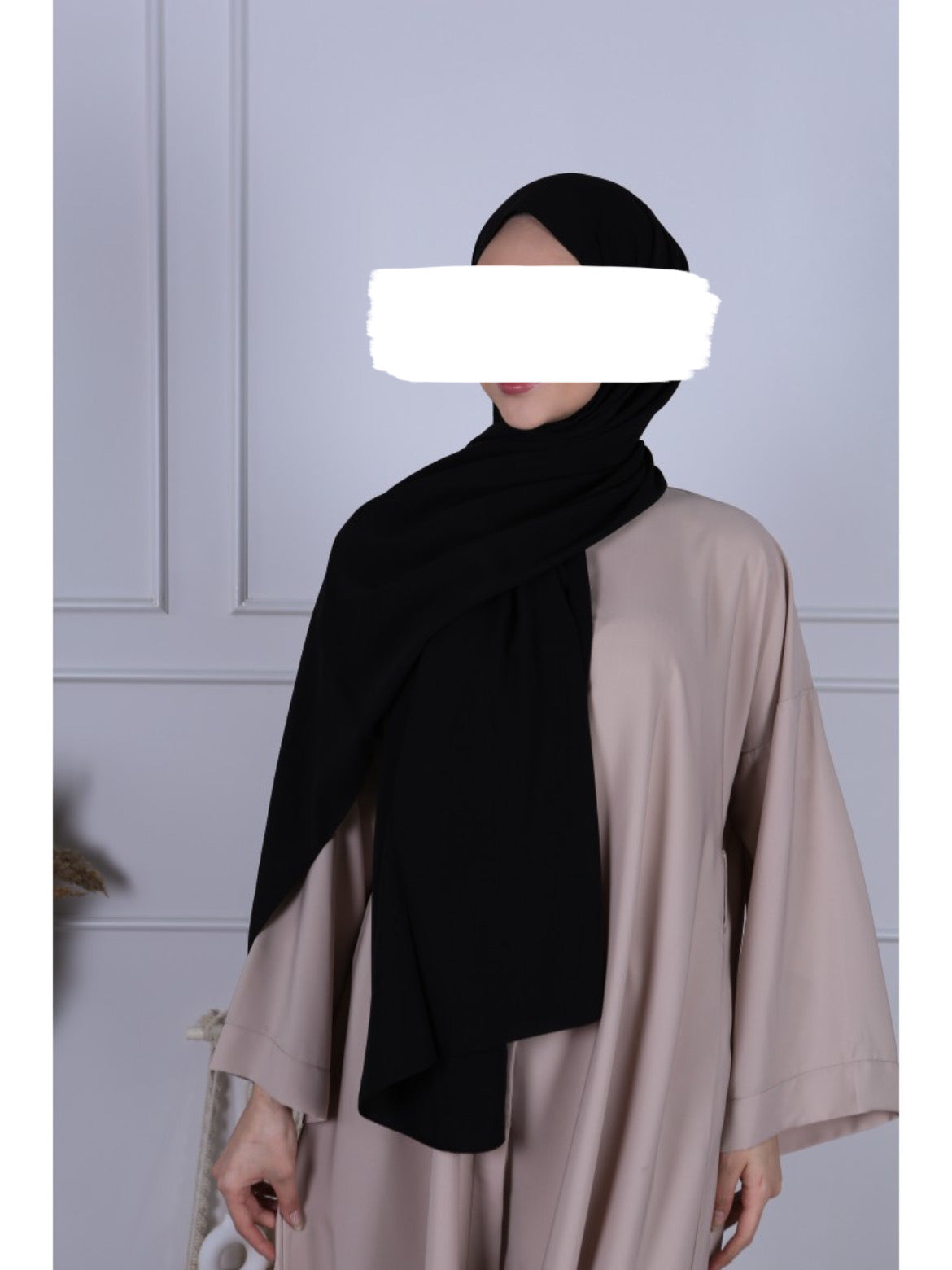 Hijab Soie de Medine - Noir