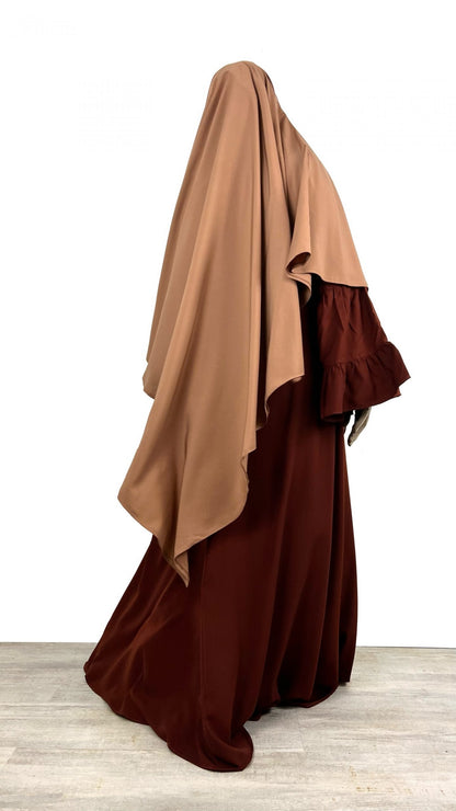 Maxi Khimar Whool Peach  OUMMI ABI MOI