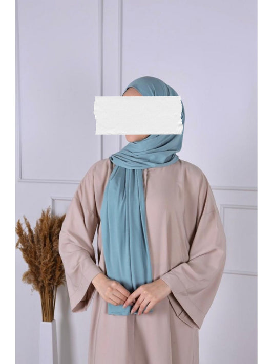 Hijab Jersey Premium Luxe - Vert Eau