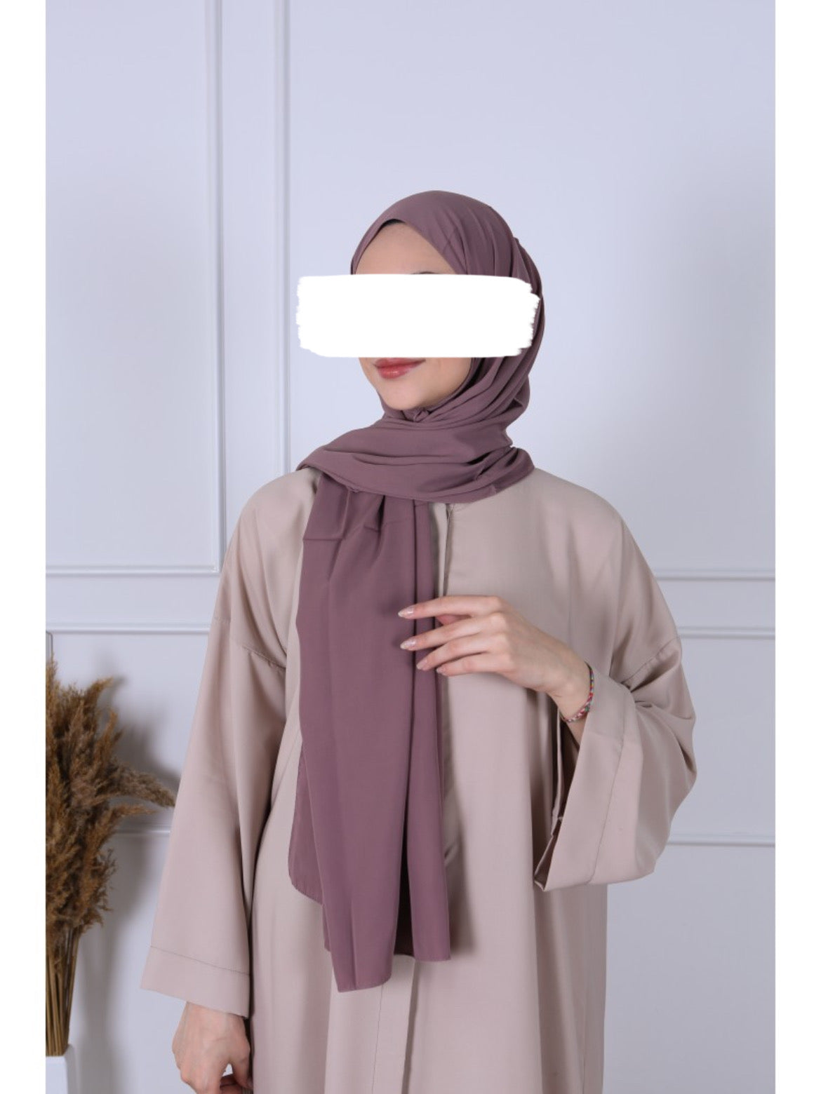 Hijab Soie de Medine - Taupe Rosé