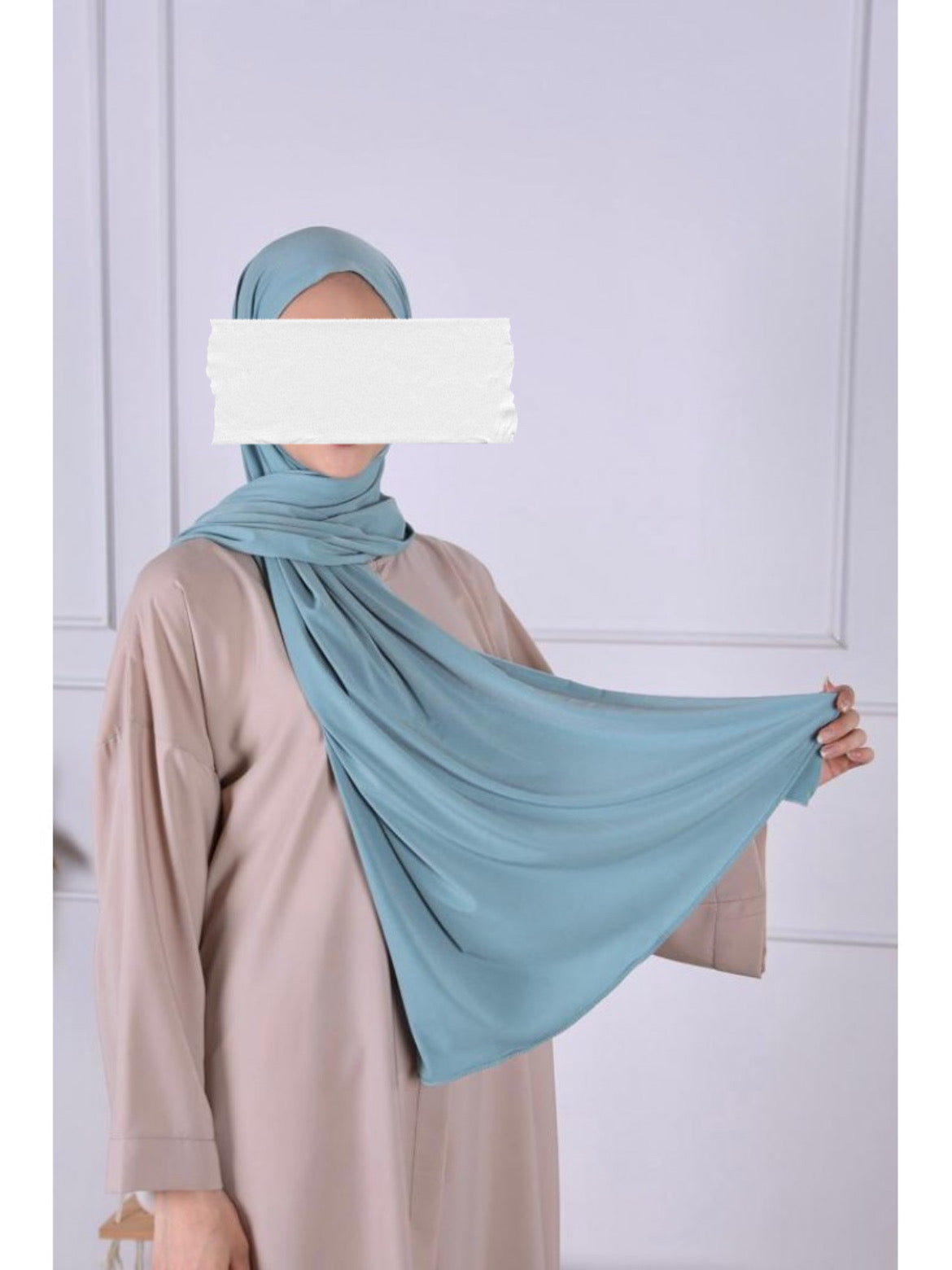 Hijab Jersey Premium Luxe - Vert Eau