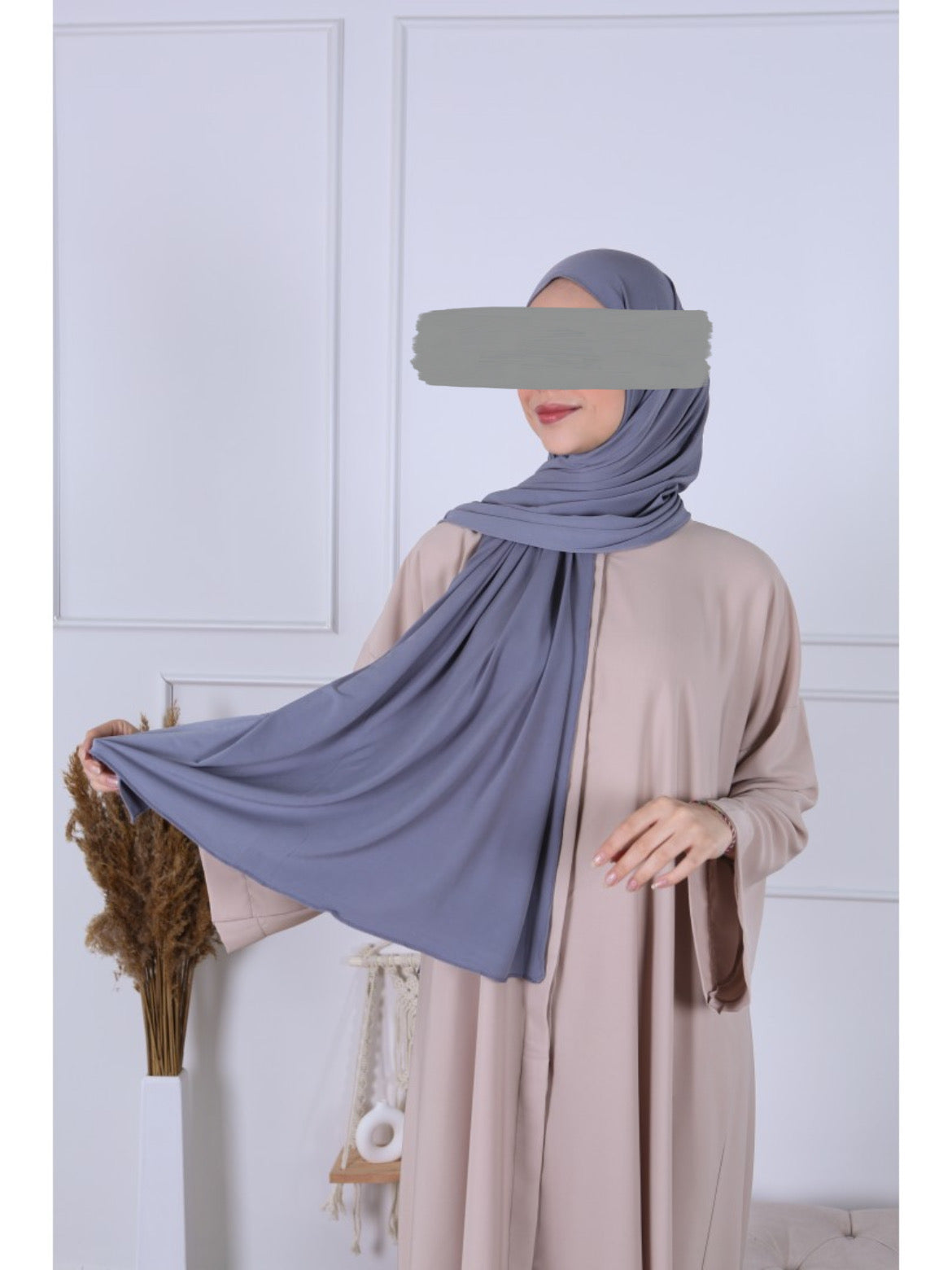 Hijab Jersey Premium Luxe - Gris Souris