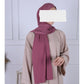Hijab Jersey Luxe Premium - Rose framboise