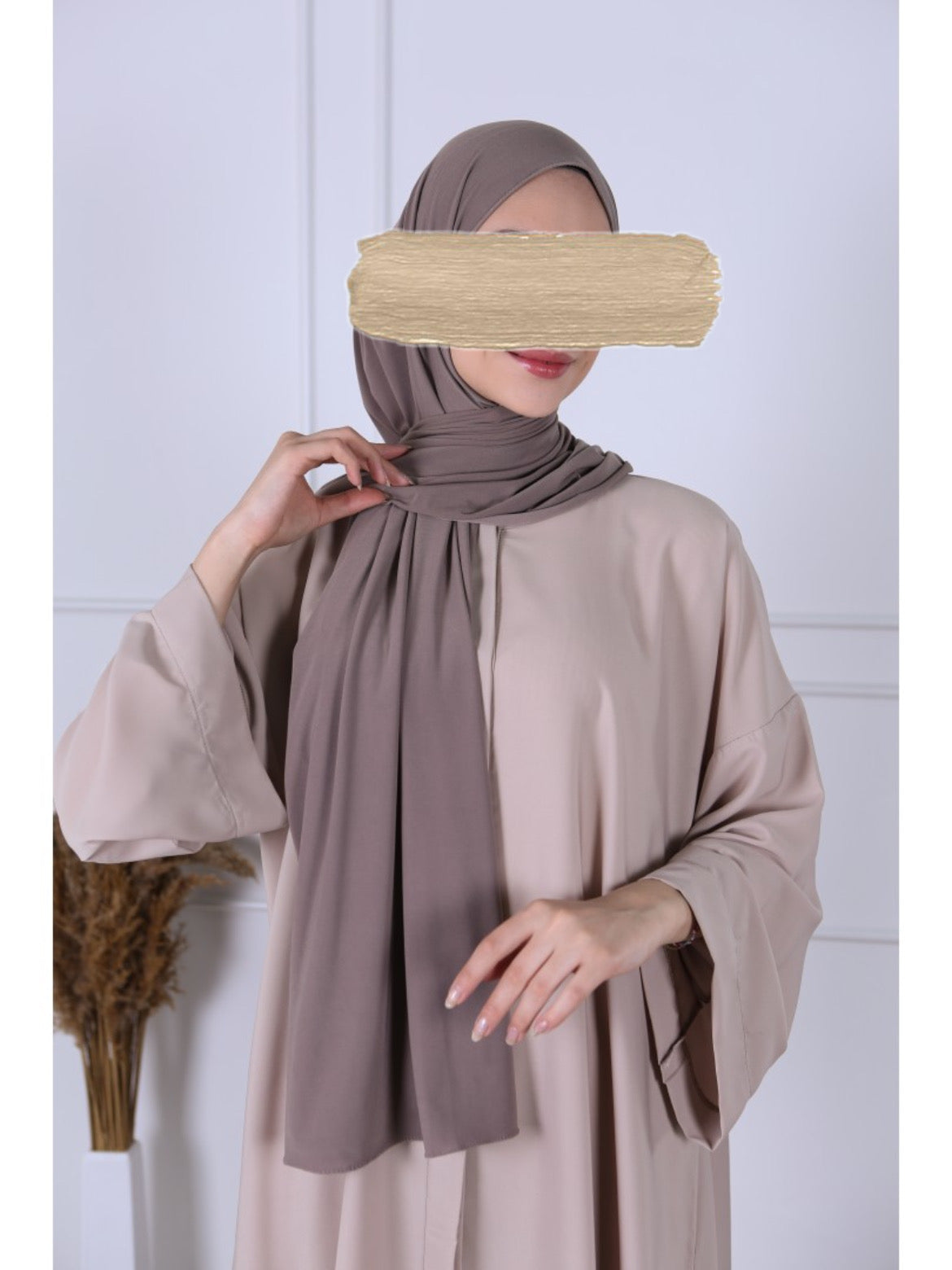 Hijab Jersey Premium Luxe - Taupe