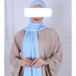 Hijab Jersey Premium Luxe - Baby blue