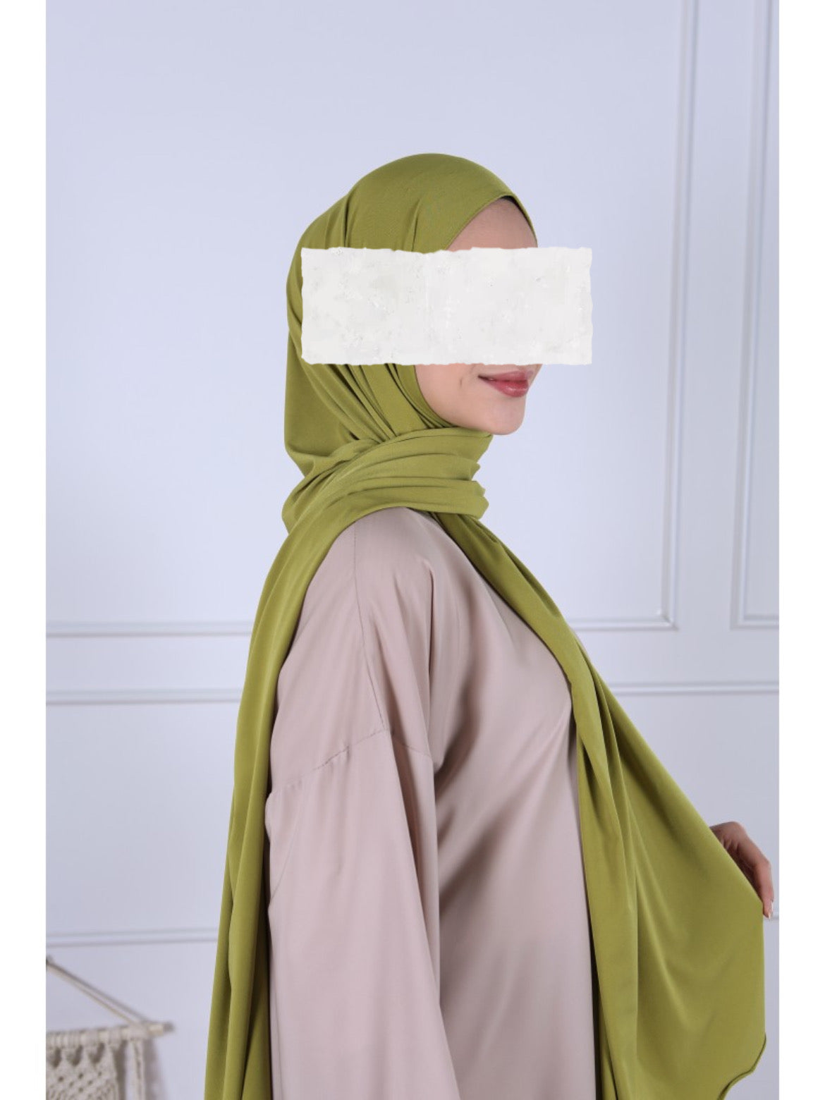 Hijab Jersey  Premium Luxe - Vert Pistache