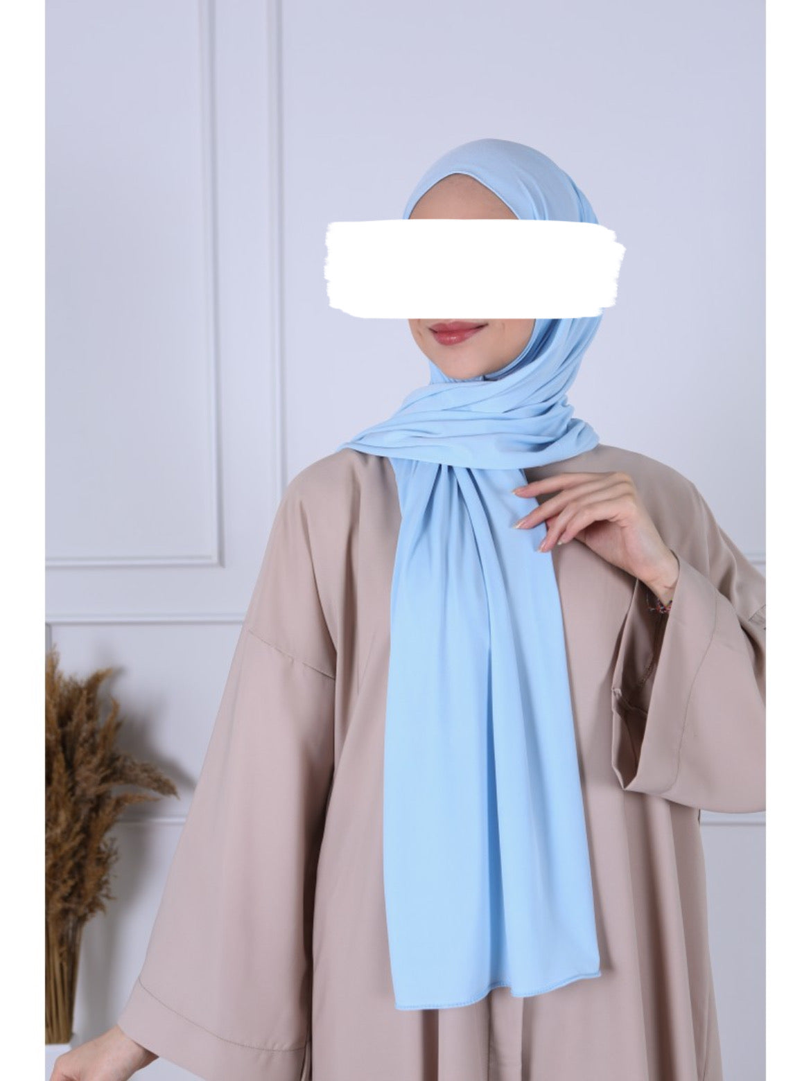 Hijab Jersey Premium Luxe - Baby blue