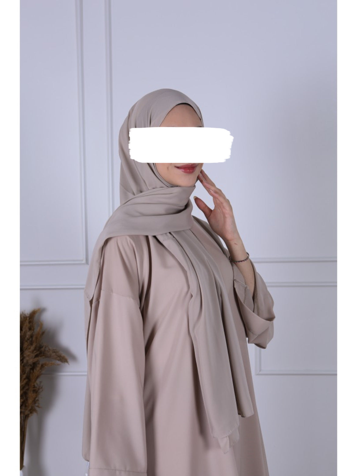 Hijab Soie de Medine - Beige Nude