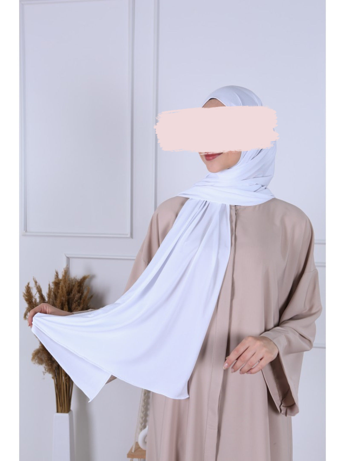 Hijab Jersey Premium Luxe - Blanc