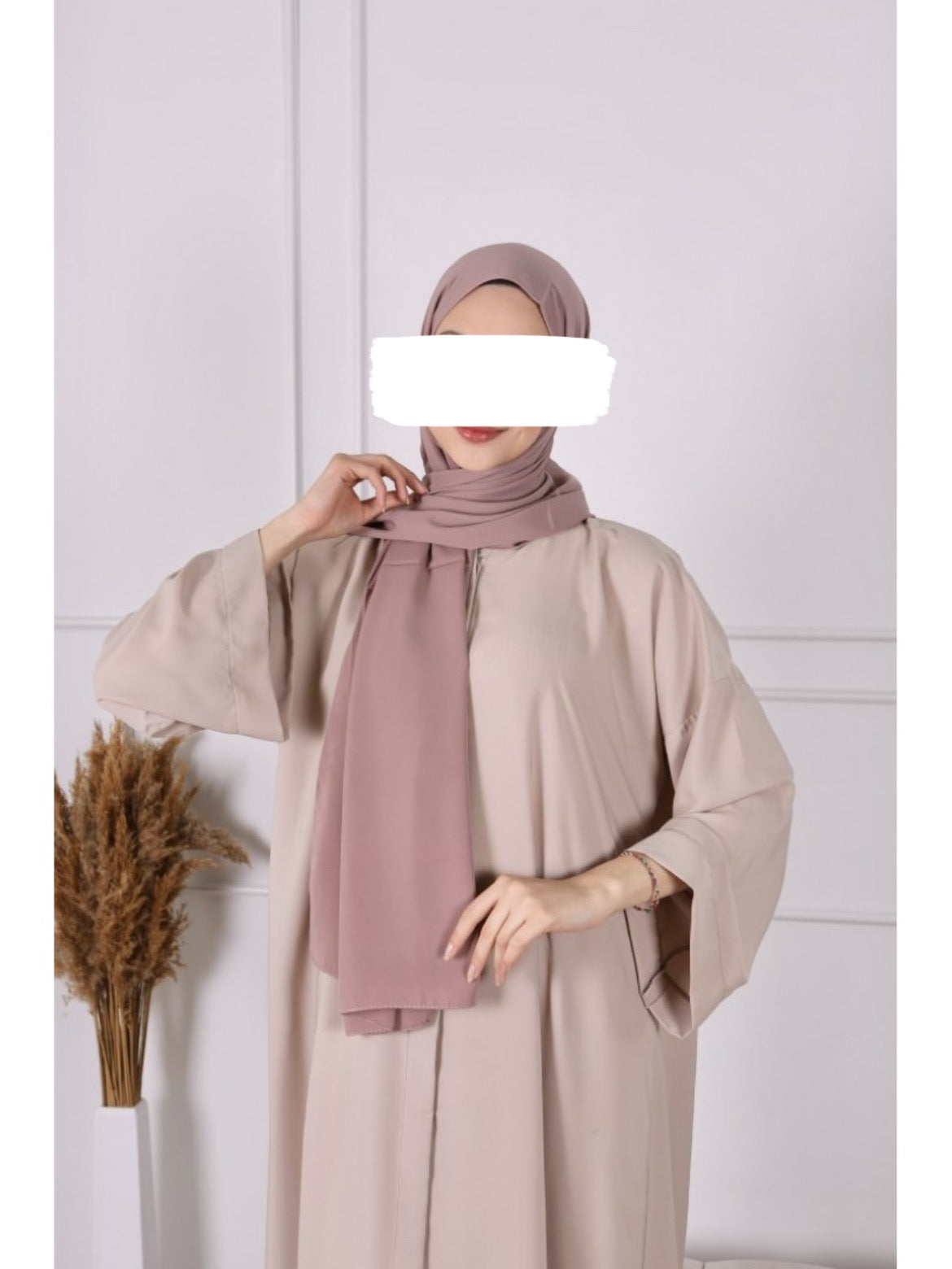 Hijab Soie de Medine - Rose Nude