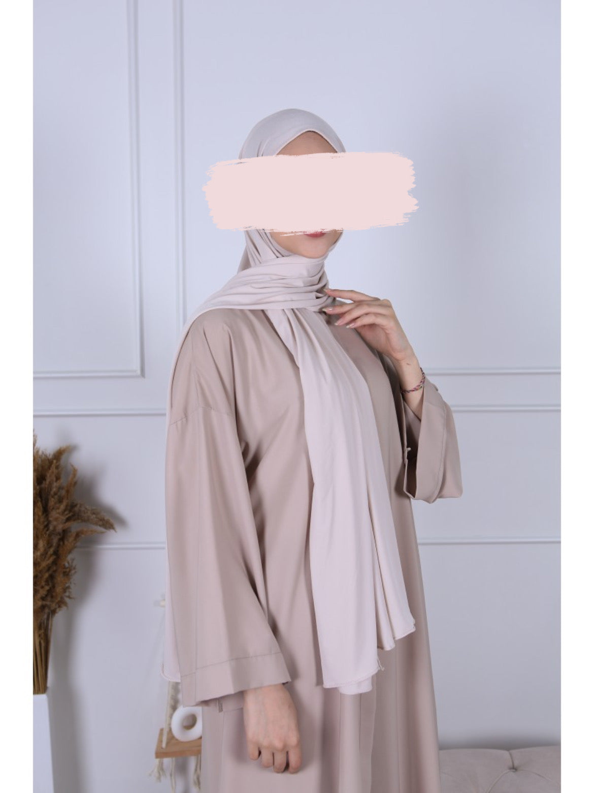 Hijab Jersey Premium Luxe - Craie