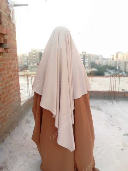Maxi Khimar Whool Peach  OUMMI ABI MOI